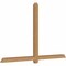 Ekena Millwork Eugene Smooth Timber Gable Bracket, Western Red Cedar, 84"W x 53"H x 3 1/2"D x 3 1/2"F, 15/12 Pitch GBW084X53X0404EUG00SWR - alternate 2